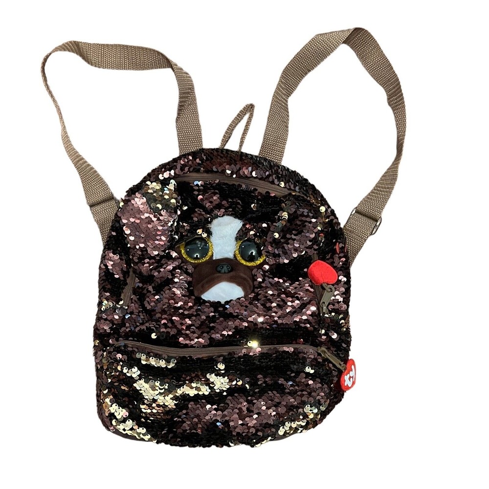 TY Fashion Sequin‎ Backpack - BRUTUS the Dog